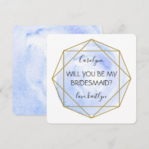 Invitación Trendy Waterecolor Diamond Ser mi novia