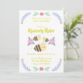 Invitación Tres Abejas Lindas