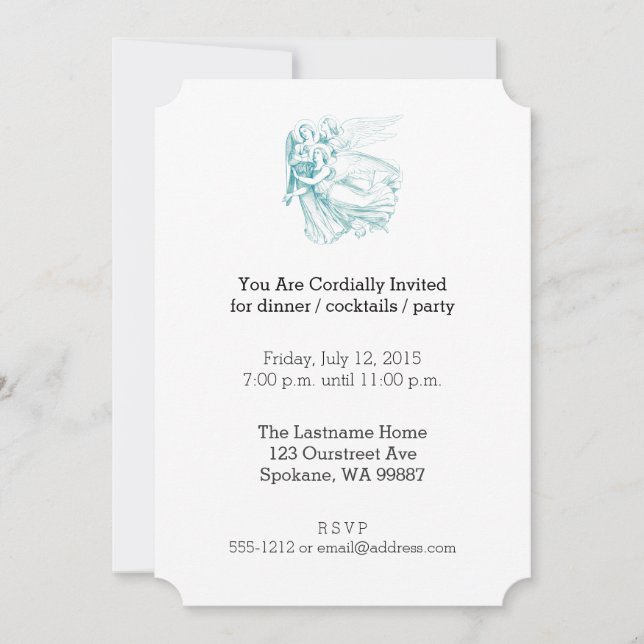 Invitación Tres ángeles (Anverso)