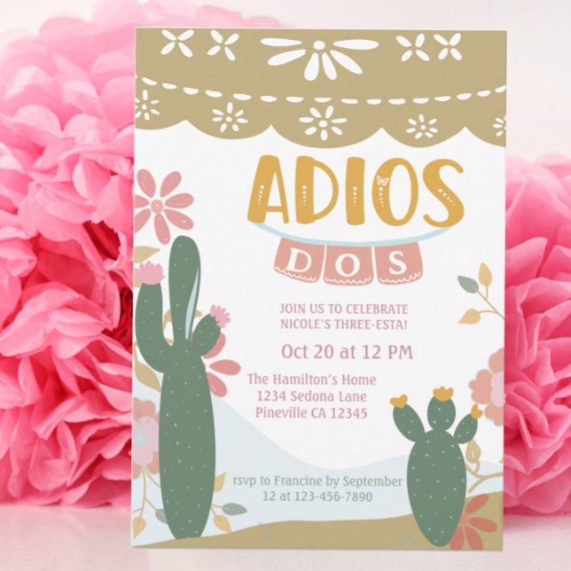 Invitación Tres años mexicano-esta dos cumpleaños (Subido por el creador)