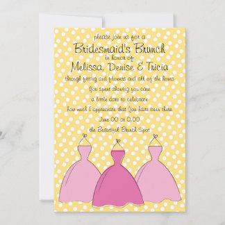 Invitación Tres bocetos de vestir