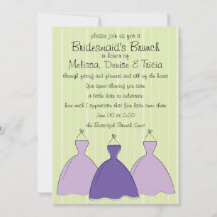 Invitación Tres bocetos de vestir