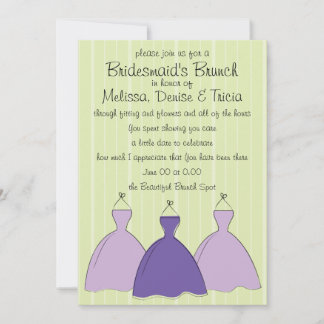Invitación Tres bocetos de vestir
