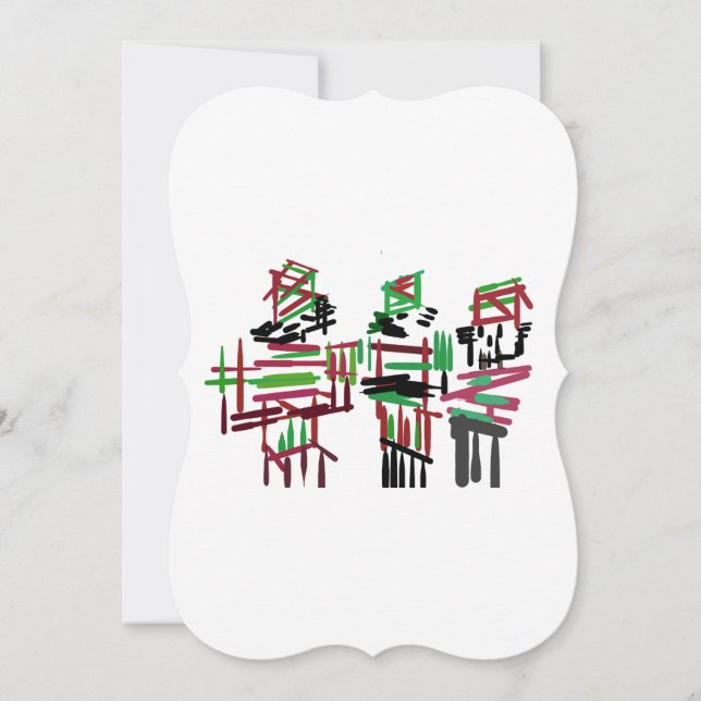 Invitación Tres cascanueces Navidad  (Anverso)