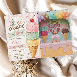 Invitación Tres Cucharadas De Diversión Cumpleaños 3