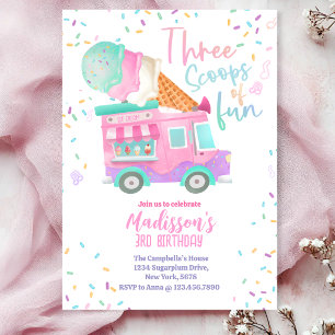 Invitación Tres Cucharadas De Diversión Cumpleaños 3