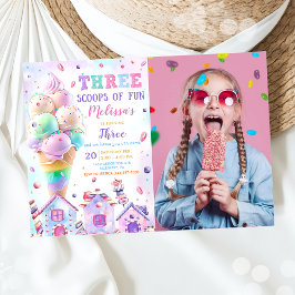 Invitación Tres escopetas de fotos divertidas de cumpleaños d