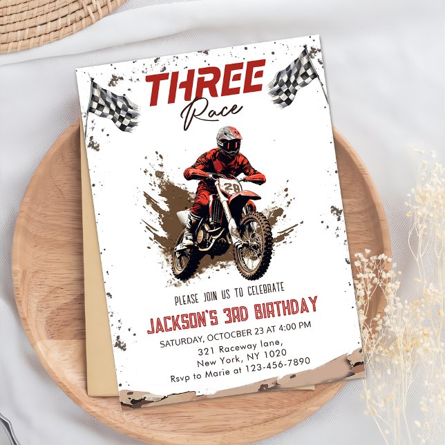 Invitación Tres Race Dirt Bike Adventure, tercer Fiesta de cu (Subido por el creador)