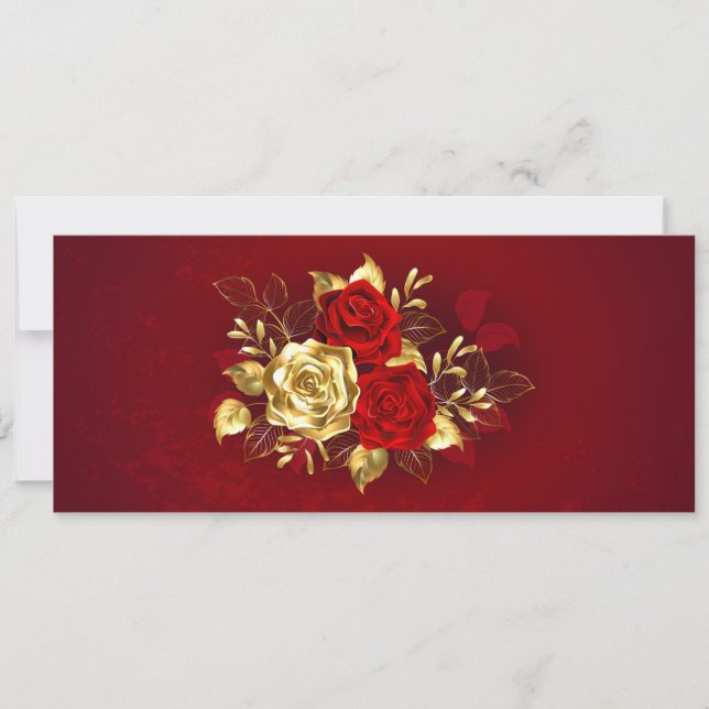 Invitación Tres Rosas de Joyería (Anverso)