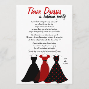 Invitación Tres Vestidos