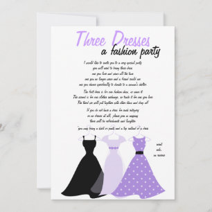 Invitación Tres Vestidos