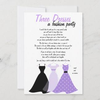 Invitación Tres Vestidos
