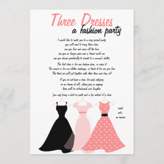 Invitación Tres Vestidos