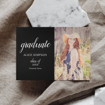 Invitación Tri-Fold de graduación fotográfica mode