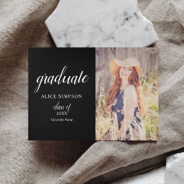 Invitación Tri-Fold de graduación fotográfica mode