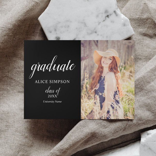 Invitación Tri-Fold de graduación fotográfica mode (Subido por el creador)