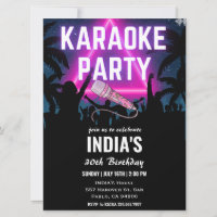 Triangle Neon Karaoke Fiesta Black Birday