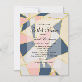 Invitación Triángulos geométricos Multicolor elegantes