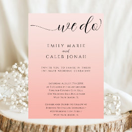 Invitación Tribunal de Microceremonía del Boda Íntimo Boho