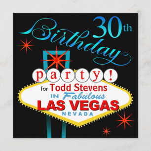 Invitación Trigésima fiesta de cumpleaños de Las Vegas