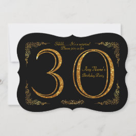 Invitación trigésimo, Gatsby de la fiesta de cumpleaños
