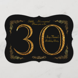 Invitación trigésimo, Gatsby de la fiesta de cumpleaños