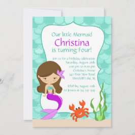 Invitación triguena linda del cumpleaños de la