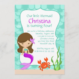 Invitación triguena linda del cumpleaños de la