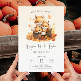 Invitación Trillizos salvajes