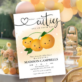 Invitación Trillizos tres pequeñas ciudades están en camino