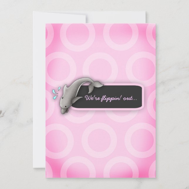 Invitación Tríos Baby Shower de LGC el | Flippin hacia fuera (Anverso)