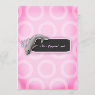 Invitación Tríos Baby Shower de LGC el Flippin hacia fuera