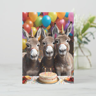 Invitación Triple de la alegría: el cumpleaños de una trilliz