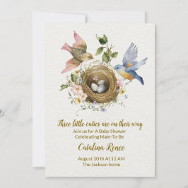 Invitación Triple la alegría: ¡Una celebración para nuestros 