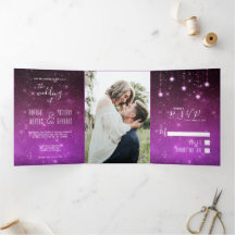 Amor celeste escrito en estrellas Boda de foto