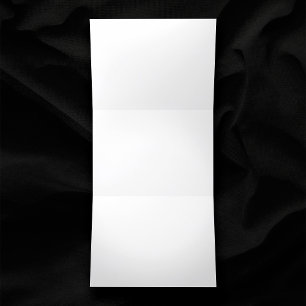 Invitación Tríptica Blanco claro de 5" x 7" Boda horizontal