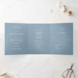 Invitación Tríptica Boda con paisaje de montaña