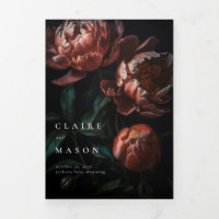 Boda de Flores Góticas Románticas Oscuras