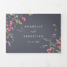 Boda Floral azul silvestre clásico