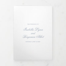 Boda Formal Elegante Tradicional de Azul Polvorien