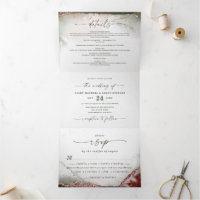 Boda Moderna Abstracta de Acuarela en Rosa Terraco