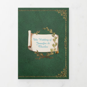 Invitación Tríptica Boda Renaissance Fairytale Foto