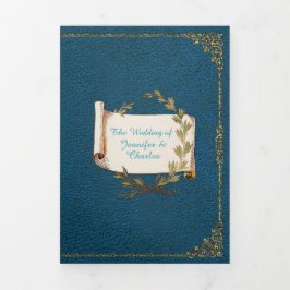 Invitación Tríptica Boda Renaissance Fairytale Foto