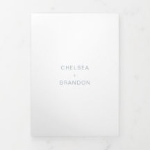Chelsea Dusty Blue Modern Boda