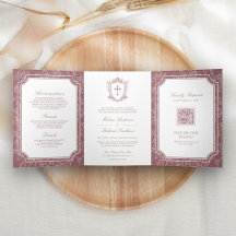 Código QR de Boda Católica Rosa Polvorienta Victor