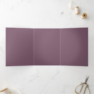 Invitación Tríptica Color sólido personalizado