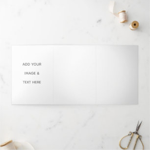 Invitación Tríptica Crea tu propio blanco 
