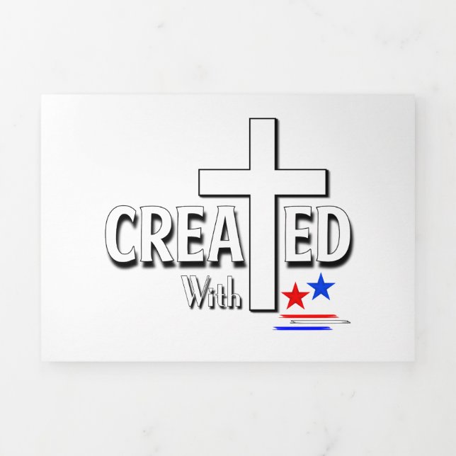 Invitación Tríptica Creado con Estados Unidos Feliz 4 de Julio (Foto de portada)