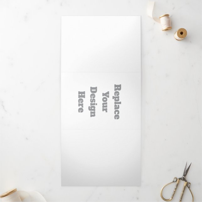 Invitación Tríptica  Custom Wedding Gift – Create Your Own Personalize (Exterior)