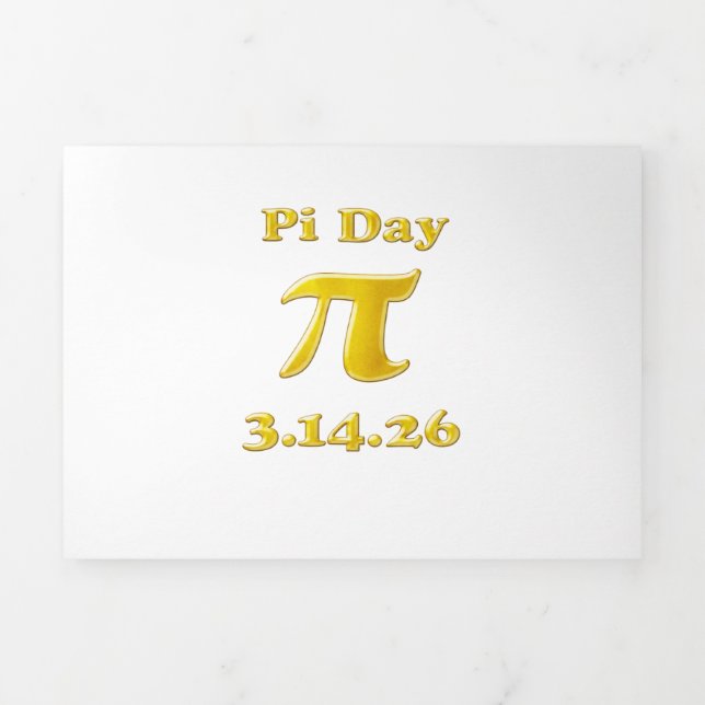 Invitación Tríptica Cutie 3.14 Pi Day (Foto de portada)